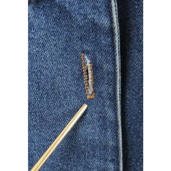 Vintage NANCY BOLEN Denim Embellished Western Denim Jacket Size 14 - Picture 5 of 5